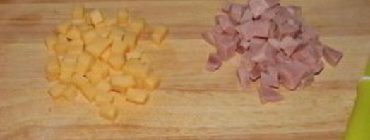 оладьи с ветчиной и сыром. Шаг 5