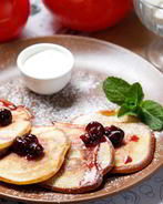 Оладьи с яблоками