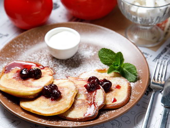 Рецепт оладий с яблоками