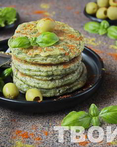 Оладьи с зеленью
