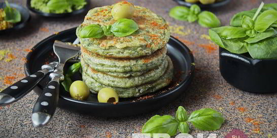 Оладьи с зеленью