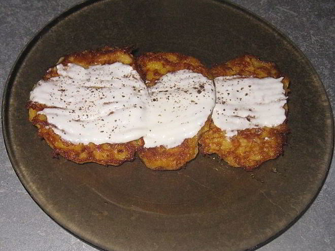 Рецепт овощных оладий