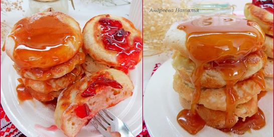 Постные дрожжевые оладьи