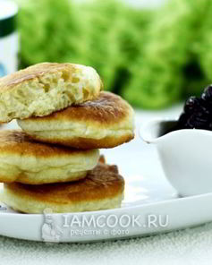 Пышные оладьи на кефире