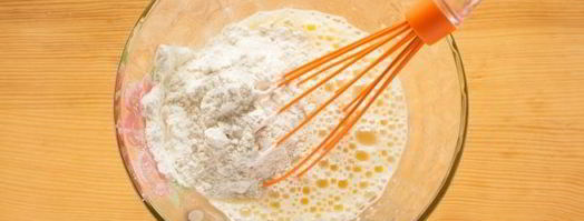 пышные оладьи на молоке. Шаг 5