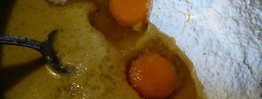 тонкие кукурузные блинчики с куркумой. Шаг 3