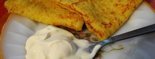 тонкие кукурузные блинчики с куркумой. Шаг 7