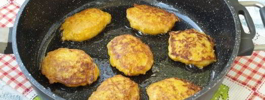 тыквенные оладьи с сырой тыквой. Шаг 12