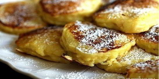 Яблочные оладьи