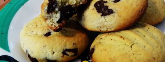 американское печенье с шоколадными шариками. Шаг 8