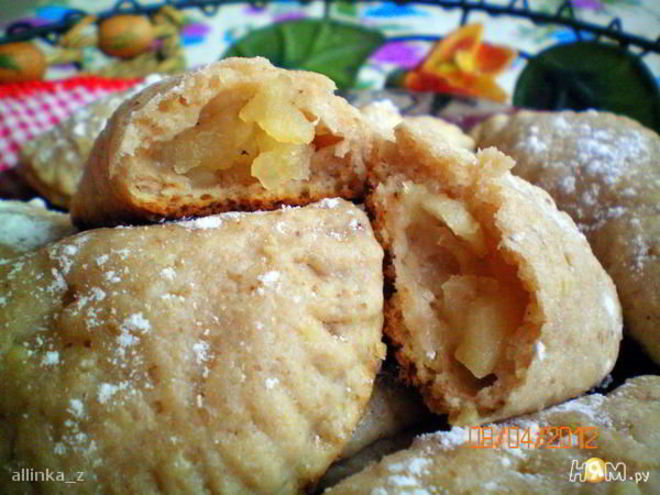 Рецепт орехового печенья с яблочной начинкой