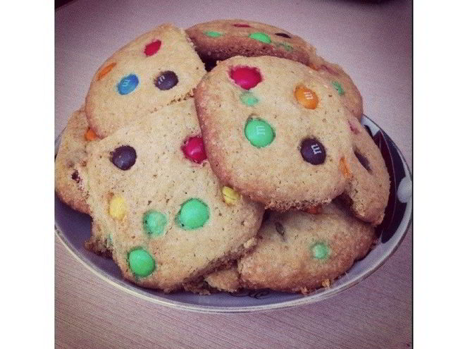 Рецепт печенья с шоколадным драже