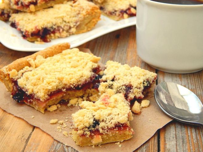 Рецепт печенья с тертым тестом сверху