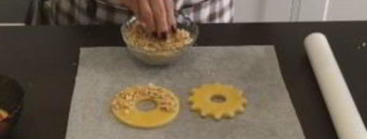 песочное печенье кольцо с арахисом. Шаг 8