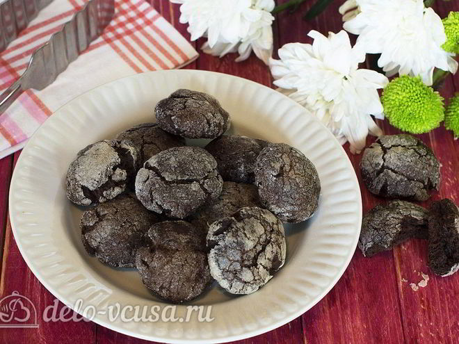 Рецепт шоколадного мраморного печенья