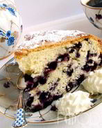 Дрожжевой пирог с черникой