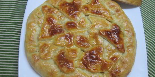 Капустный пирог с грибами