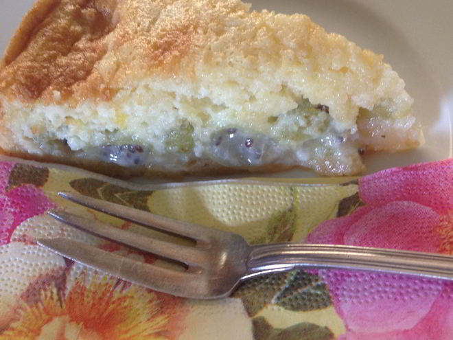 Рецепт крыжовникового пирога с меренгой