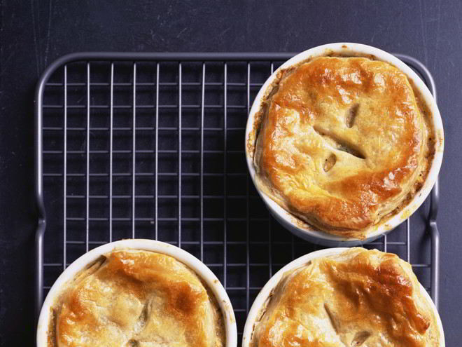 Рецепт курника с блинами и грибами