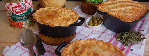 мясной пирог с сырным тестом. Шаг 16