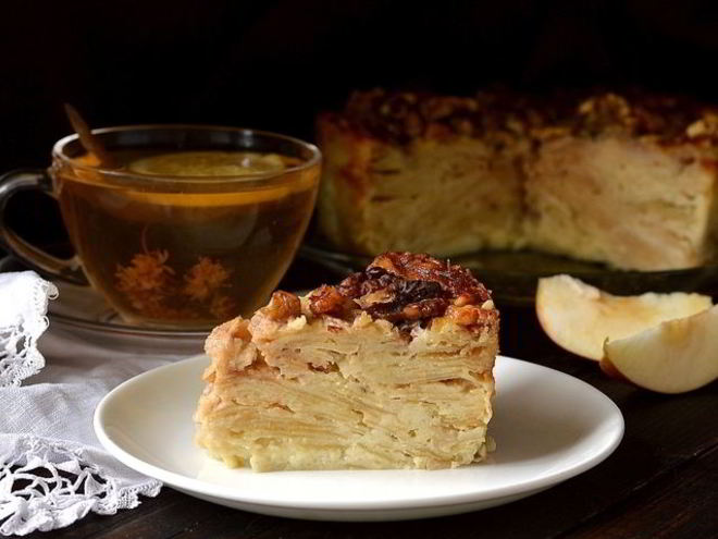 Рецепт невидимого яблочного пирога