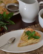 Пирог с миндальным кремом