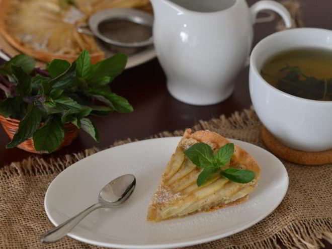 Рецепт пирога с миндальным кремом