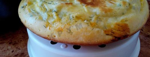 пирог с сыром в мультиварке заливной. Шаг 11