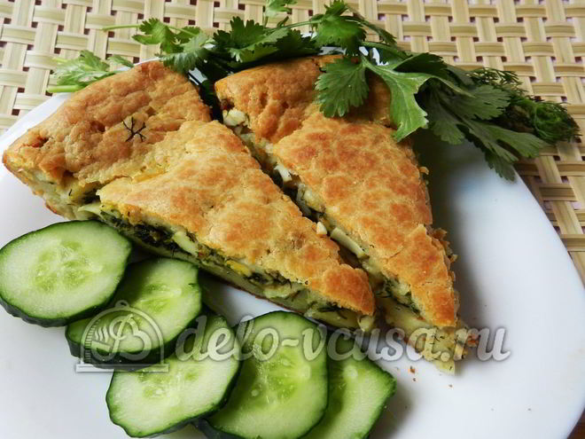 Рецепт пирога с яйцом и укропом