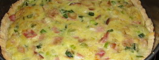 пирог с зеленым луком и ветчиной. Шаг 5