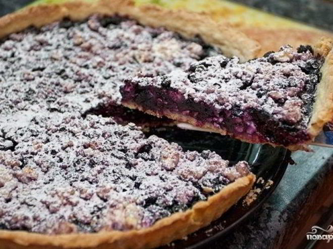 Рецепт пирога со смородиной и творогом