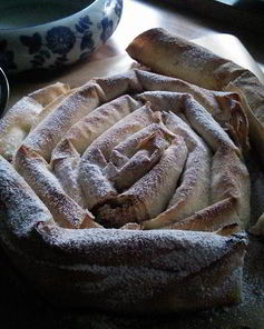 Пирог Улитка из теста фило