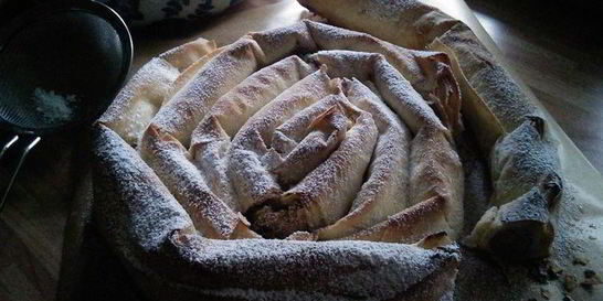 Пирог Улитка из теста фило