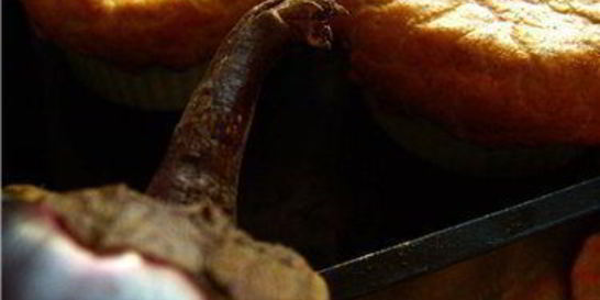 Пирог в тарелке c курицей и овощами