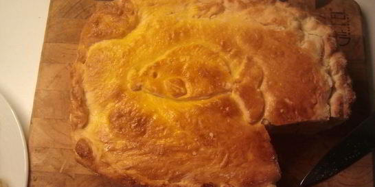 Рыбный пирог с лососем