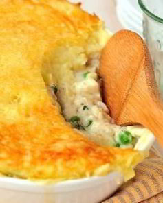 Рыбный пирог с овощами