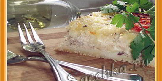 Рыбный пирог с тунцом