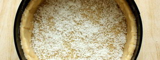 творожный пирог с кокосом и вишней. Шаг 7