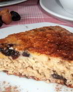 Творожный пирог с сухофруктами