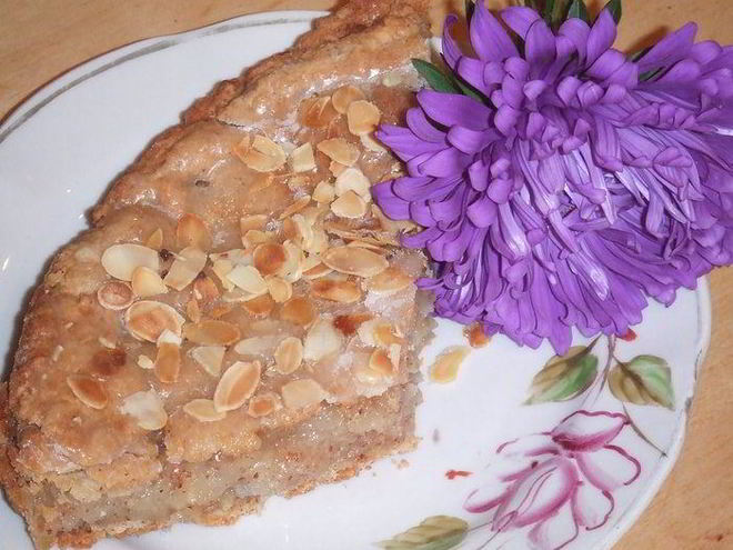 Рецепт яблочно-миндального пирог