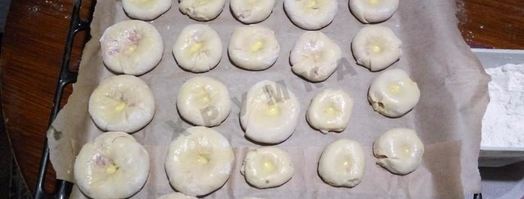 мини пирожки без дрожжей кныши. Шаг 10