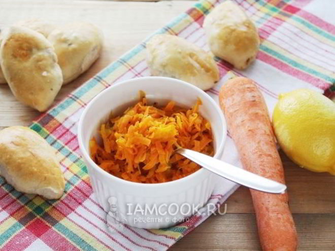 Рецепт начинки из моркови для пирожков