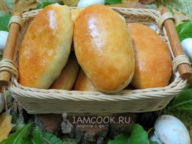 Рецепт пирожков с грибами и рисом