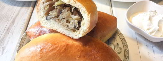 пирожки с капустой и грибами. Шаг 10