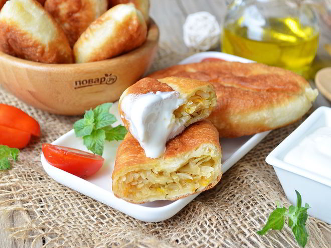 Рецепт пирожков с капустой