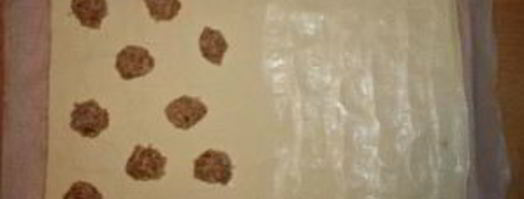 пирожки с рыбой из слоеного теста. Шаг 7