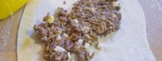 пирожки-треугольники с мясом. Шаг 3