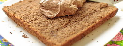 бисквитное пирожное с масляно-шоколадным кремом по госту. Шаг 7