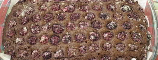 брауни с малиной. Шаг 14