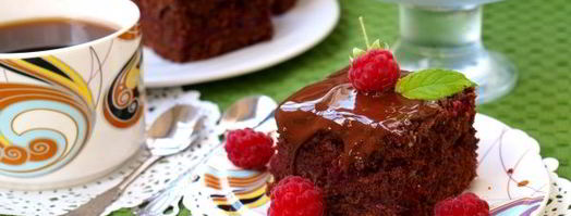 брауни с малиной. Шаг 16